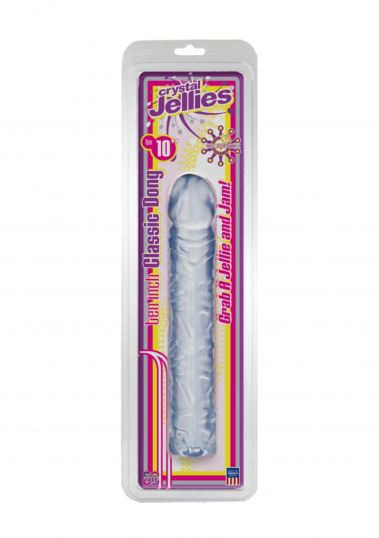 Crystal Jellies - 10 Inch Classic Dong - Transparent