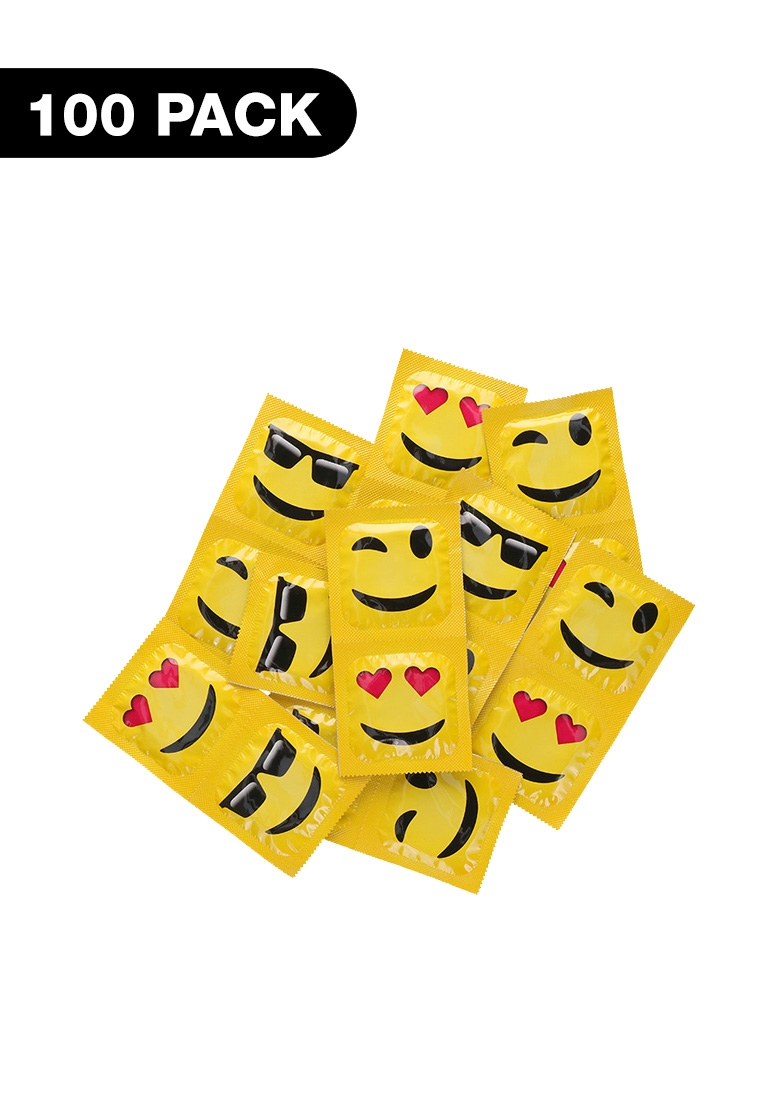 Exs Emoji Condoms - 100 pack