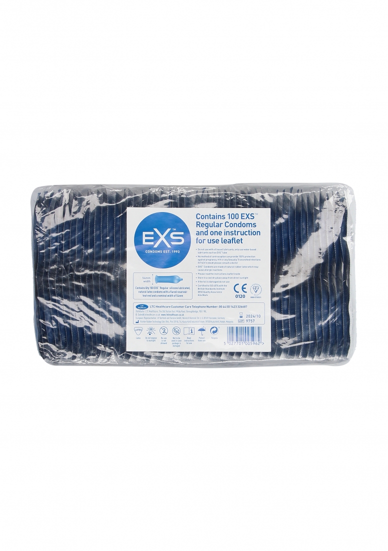 Exs Regular Condoms - 100 pack