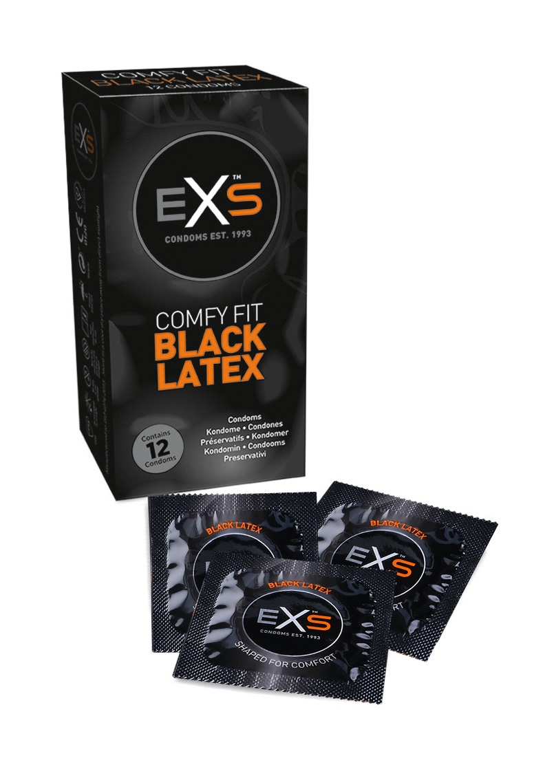 Exs Black Latex - 12 pack