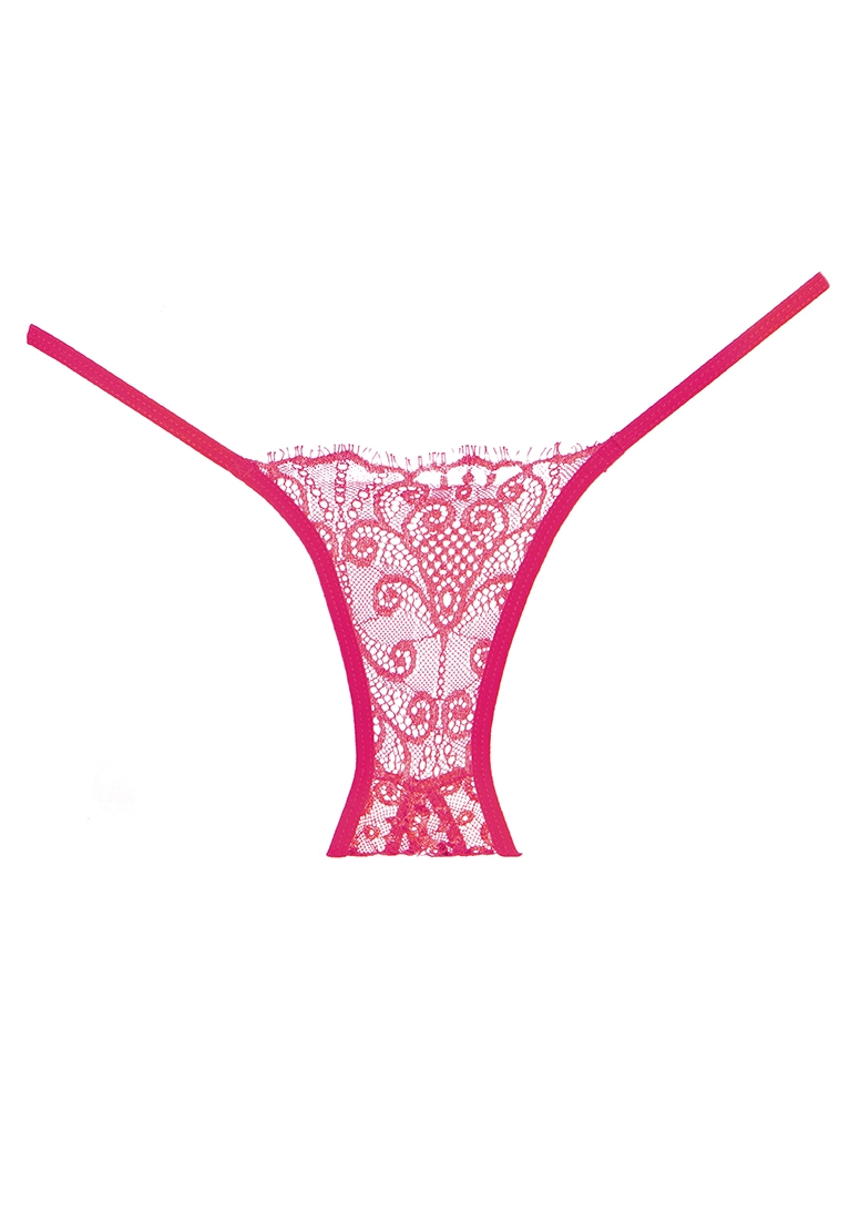 Adore Enchanted Belle Panty ( Crotchless ) - Hot Pink - O/S