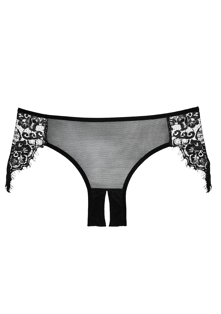 Lavish Lace Panty ( Crotchless ) - Black - O/S