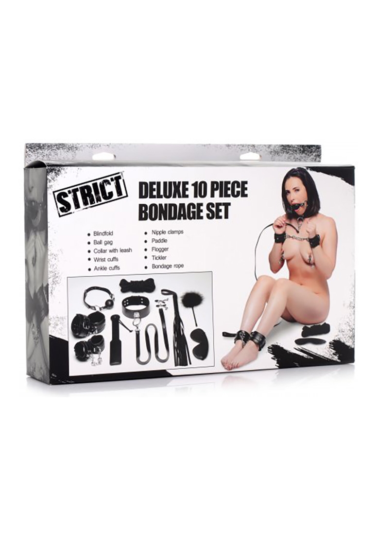 Deluxe 10 Piece Bondage Set