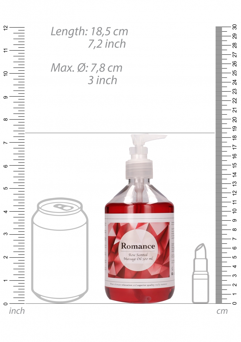 Pharmquests - Romance - Rose Scented Massage Oil - 500 ml