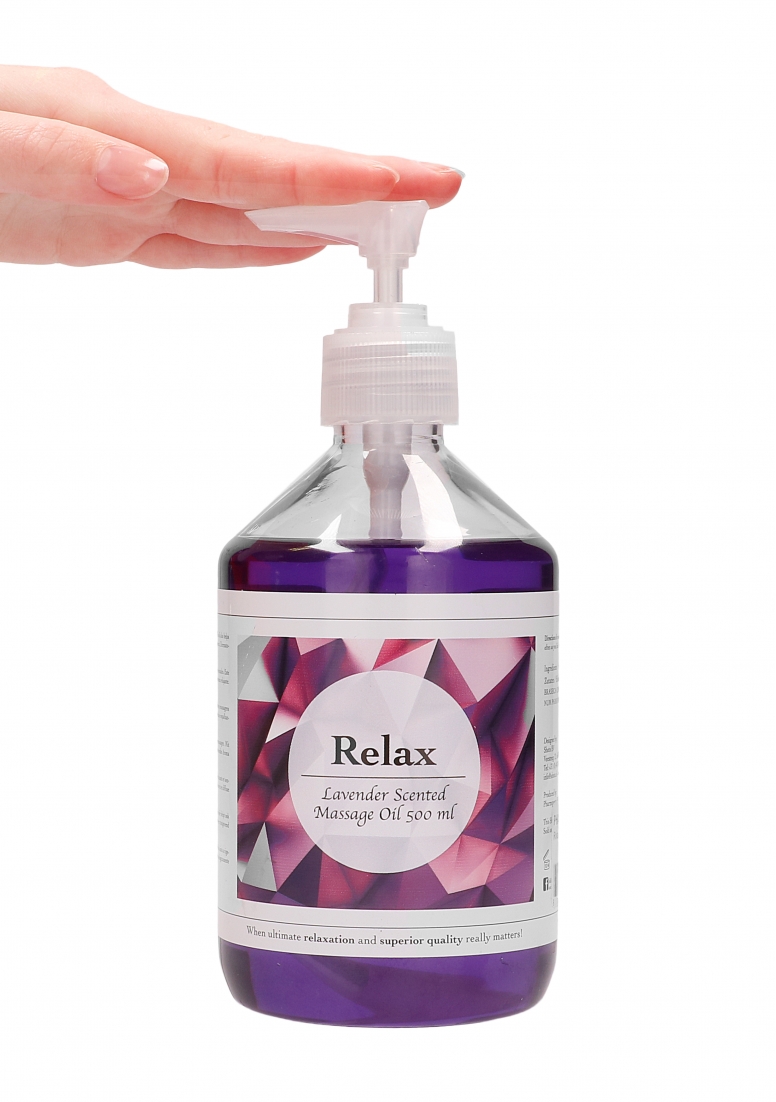 Pharmquests - Relax - Lavender Scented Massage Oil - 500 ml