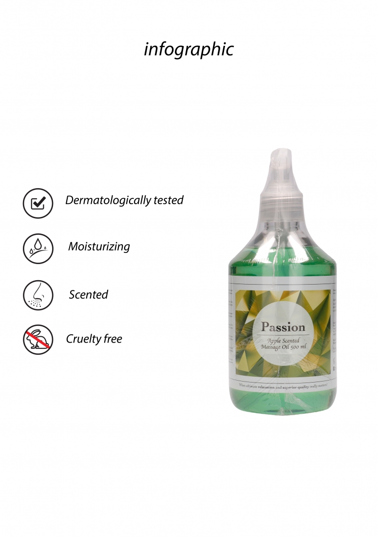 Pharmquests - Passion - Apple Scented Massage Oil - 500 ml