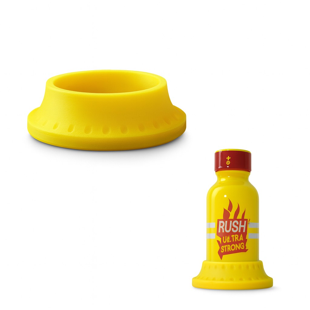 No Flip Holder 30ml Round (JJ) Bottle - Yellow